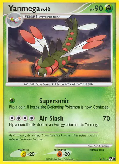 Image de la carte Pokemon Yanméga 5/17