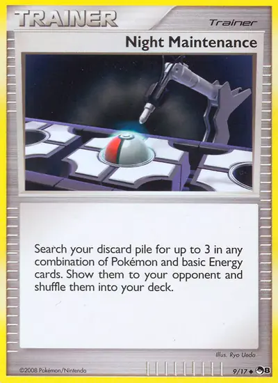 Image de la carte Pokemon Night Maintenance 9/17
