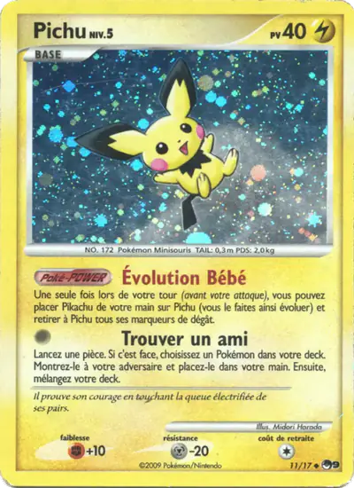Image de la carte Pokemon Pichu 11/17