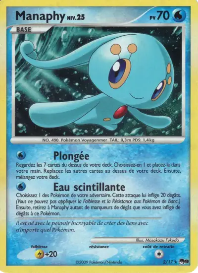 Image de la carte Pokemon Manaphy 2/17
