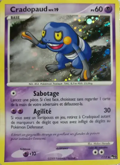 Image de la carte Pokemon Croagunk 7/17