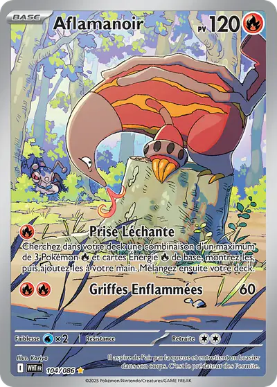 Image de la carte Pokemon Aflamanoir 104/86