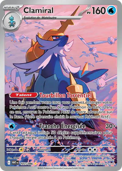 Image de la carte Pokemon Clamiral 107/86