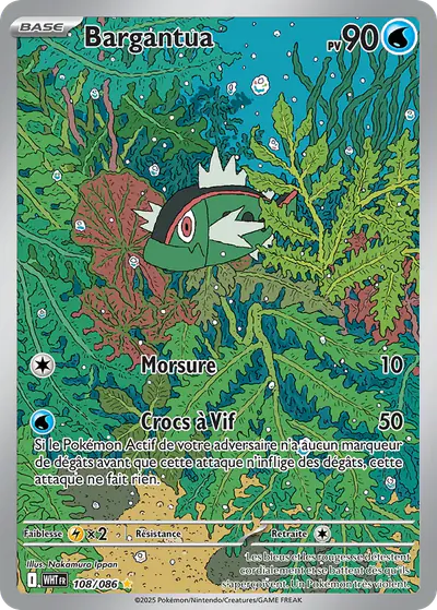 Image de la carte Pokemon Bargantua 108/86