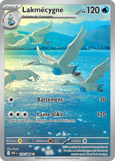 Image de la carte Pokemon Lakmécygne 110/86
