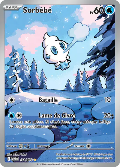 Image de la carte Pokemon Sorbébé 111/86