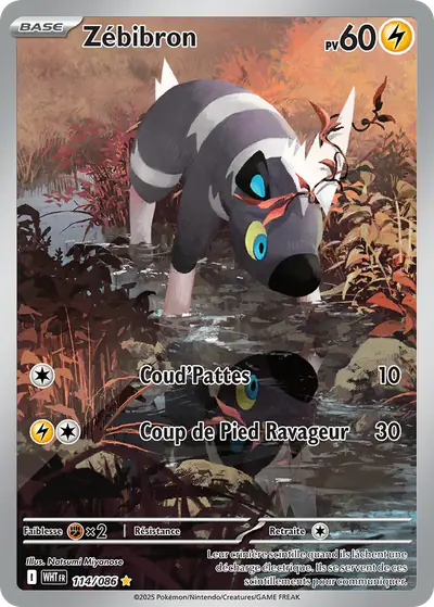 Image de la carte Pokemon Zébibron 114/86