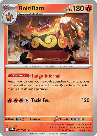 Image de la carte Pokemon Roitiflam 013/86