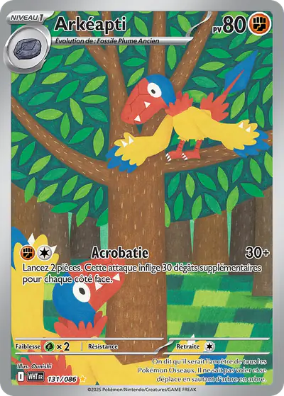 Image de la carte Pokemon Arkéapti 131/86