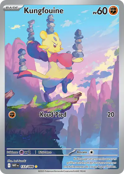 Image de la carte Pokemon Kungfouine 133/86