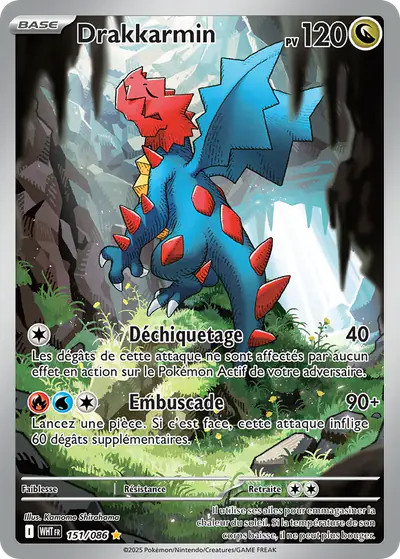 Image de la carte Pokemon Drakkarmin 151/86