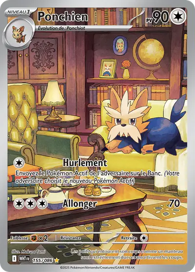 Image de la carte Pokemon Ponchien 155/86