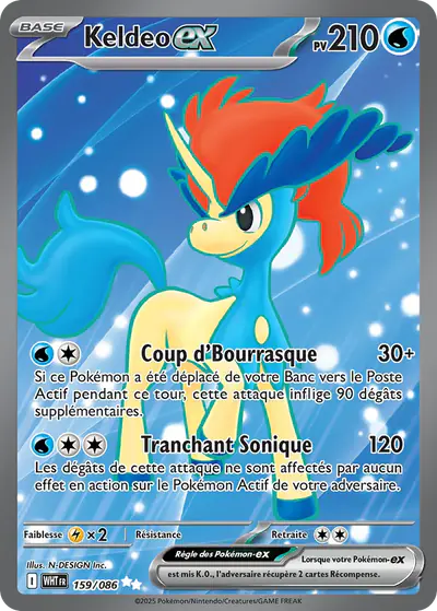 Image de la carte Pokemon Keldeo ex 159/86