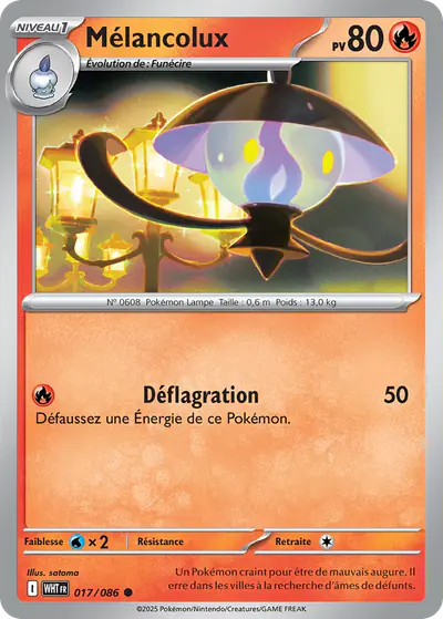 Image de la carte Pokemon Mélancolux 017/86