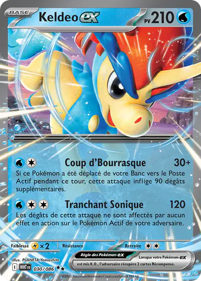 Image de la carte Pokemon Keldeo ex 030/86