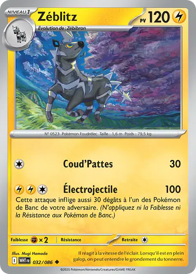 Image de la carte Pokemon Zéblitz 032/86