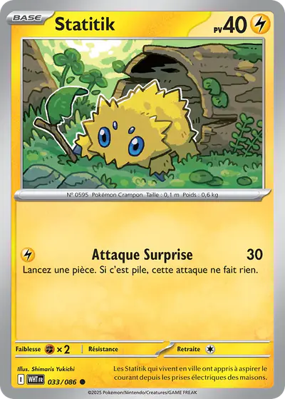 Image de la carte Pokemon Statitik 033/86