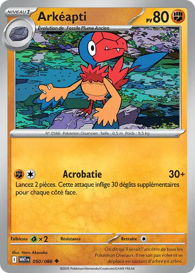 Image de la carte Pokemon Arkéapti 050/86