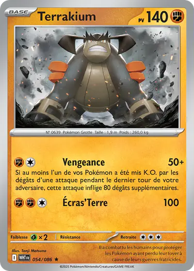 Image de la carte Pokemon Terrakium 054/86