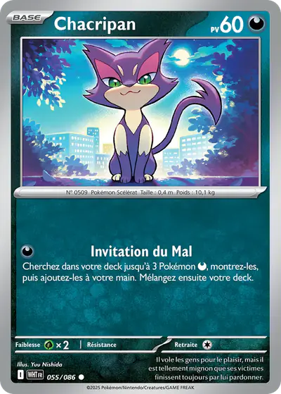 Image de la carte Pokemon Chacripan 055/86