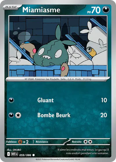 Image de la carte Pokemon Miamiasme 059/86
