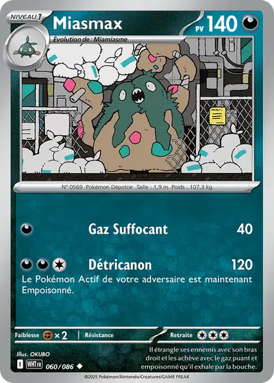 Image de la carte Pokemon Miasmax 060/86