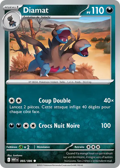Image de la carte Pokemon Diamat 066/86