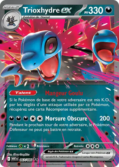Image de la carte Pokemon Trioxhydre ex 067/86