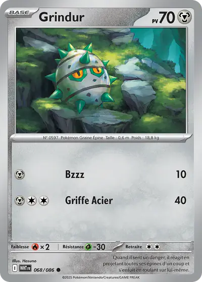 Image de la carte Pokemon Grindur 068/86