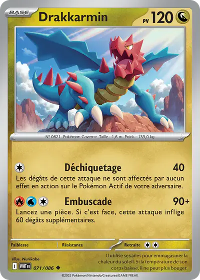 Image de la carte Pokemon Drakkarmin 071/86