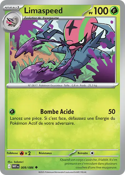 Image de la carte Pokemon Limaspeed 009/86