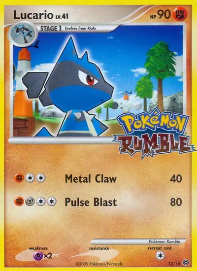 Image de la carte Pokemon Lucario 12/16