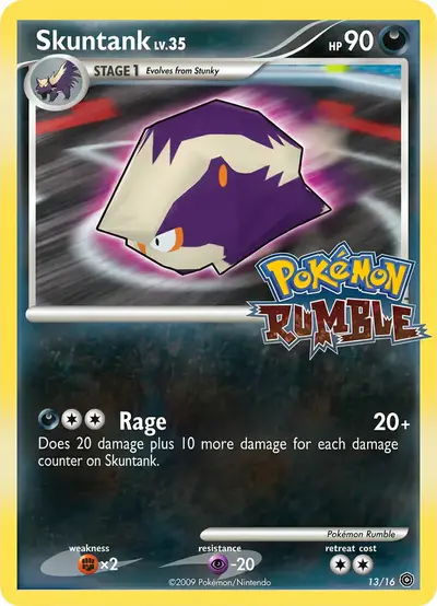 Image de la carte Pokemon Skuntank 13/16