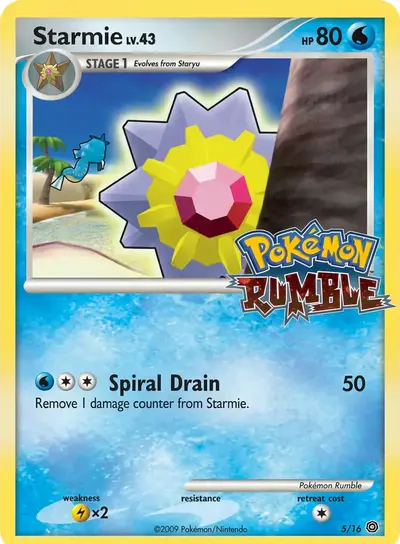 Image de la carte Pokemon Starmie 5/16