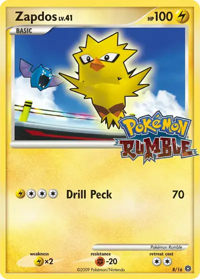 Image de la carte Pokemon Zapdos 8/16