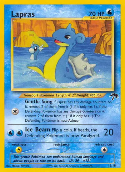 Image de la carte Pokemon Lokhlass 12/18