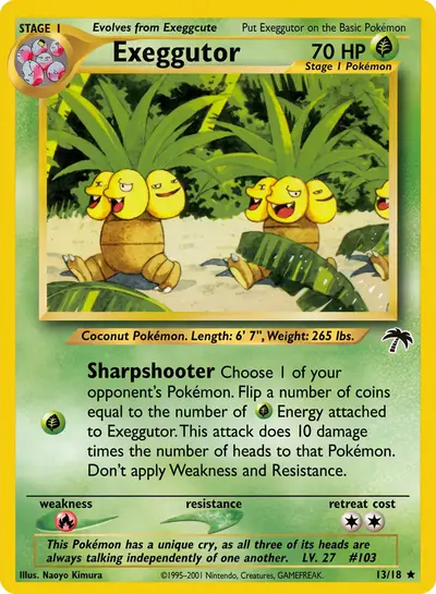 Image de la carte Pokemon Exeggutor 13/18