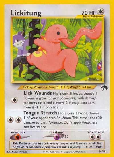 Image de la carte Pokemon Excelangue 16/18