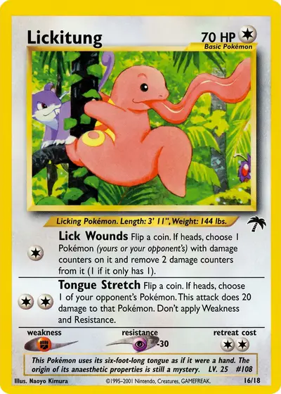 Image de la carte Pokemon Lickitung 16/18