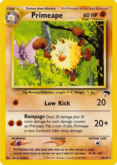 Image de la carte Pokemon Primeape 18/18