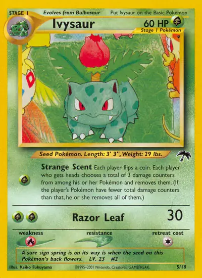 Image de la carte Pokemon Herbizarre 5/18