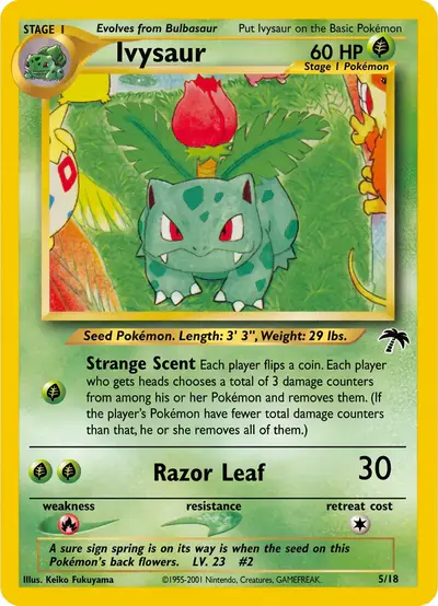Image de la carte Pokemon Ivysaur 5/18