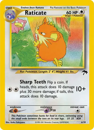 Image de la carte Pokemon Raticate 6/18