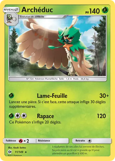 Image de la carte Pokemon Archéduc 11/149