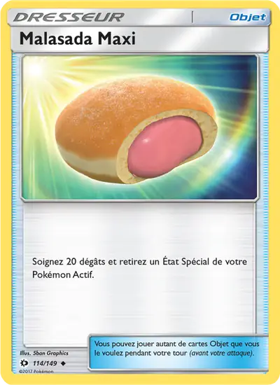Image de la carte Pokemon Malasada Maxi 114/149
