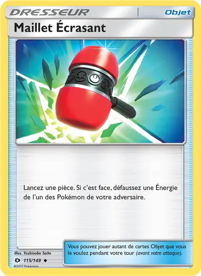 Image de la carte Pokemon Maillet Écrasant 115/149