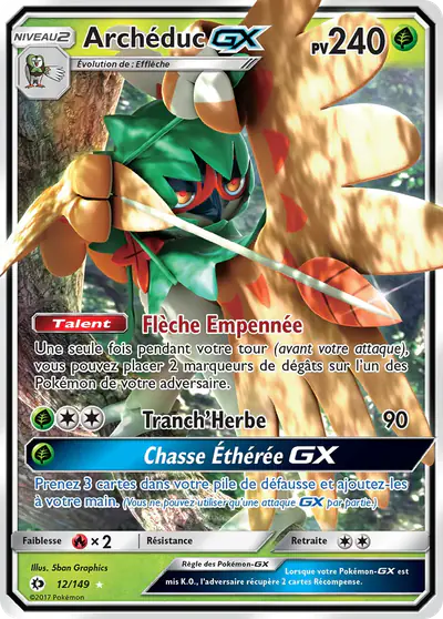 Image de la carte Pokemon Archéduc GX 12/149