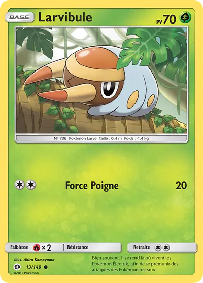 Image de la carte Pokemon Larvibule 13/149
