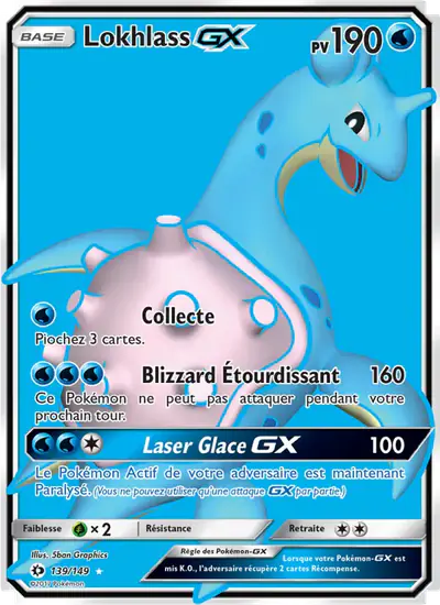 Image de la carte Pokemon Lokhlass GX 139/149