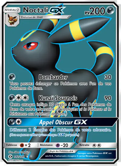 Image de la carte Pokemon Noctali GX 142/149